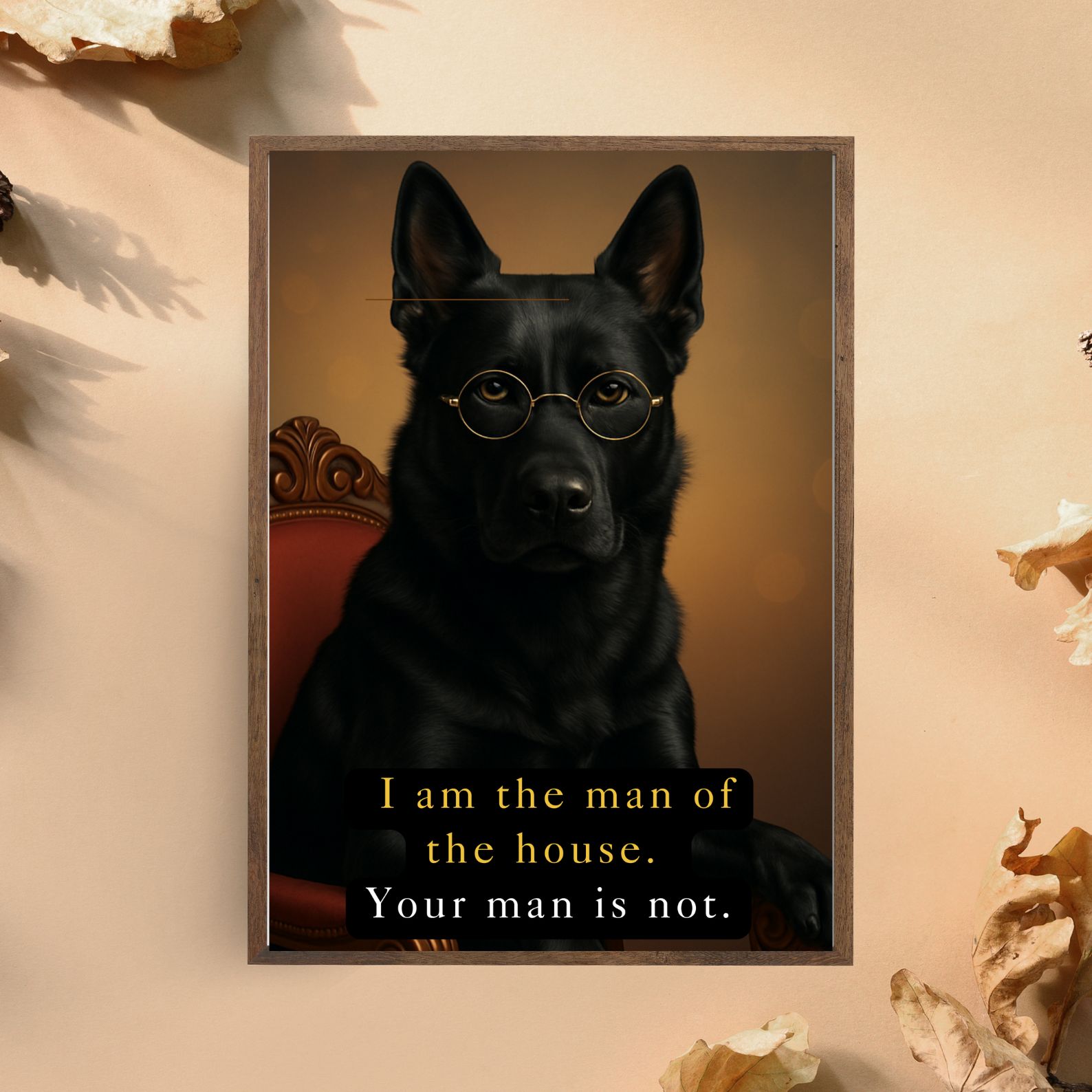 Funny Dog Living Room Wall Art Prints