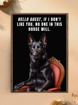 Black German Shepherd Wall Art