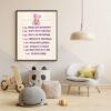 I Am Positive Affirmation Nursery Wall Art for Girls, Christian Nursery Print | Circus Nursery Room Decor | Vintage Style Nursery Wall Prints Girls