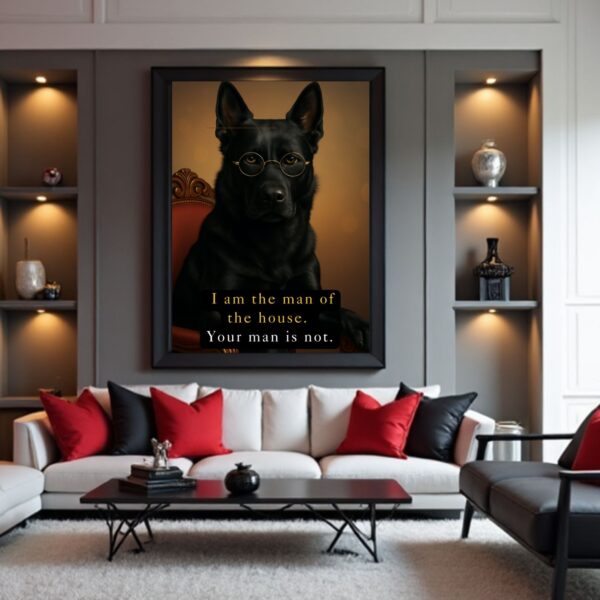 Funny Dog Living Room Wall Art Prints
