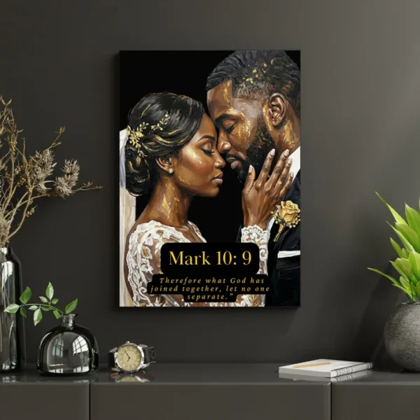 Wives and Husbands Bible Verse Wall Art – Christian Couple Wedding Art Print Gift, Christian Marriage Home Decor