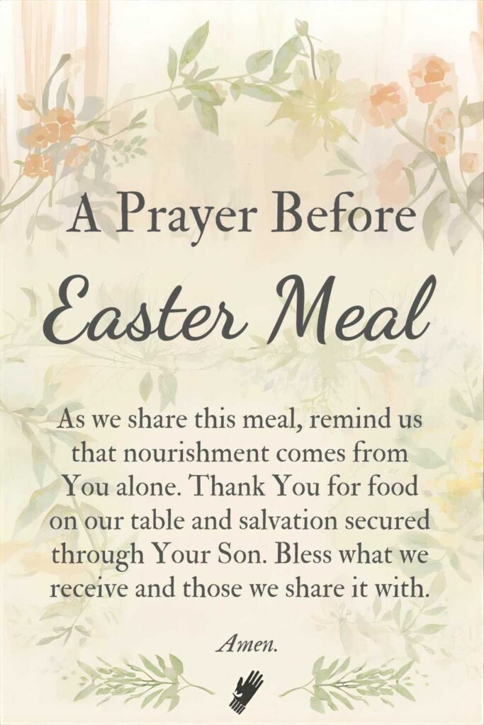 prayer before easter meal