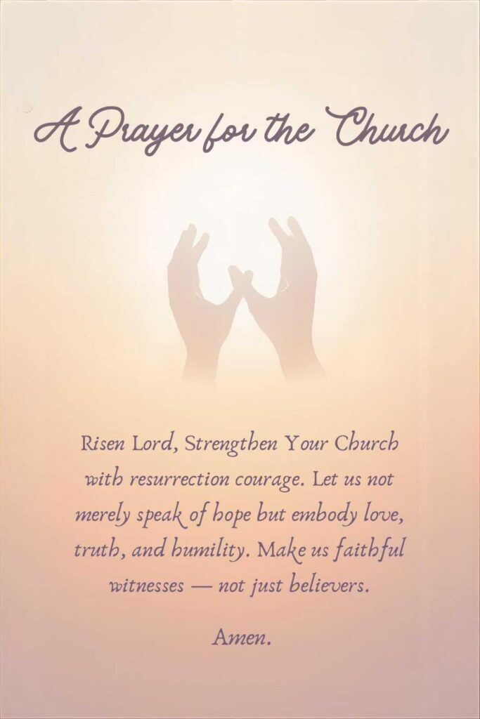 easter prayer for church