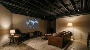 Unfinished Basement Ideas on a Budget