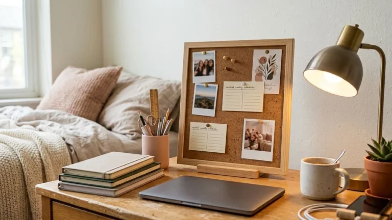College Cork Board Ideas for a Cute, Organized Dorm Room
