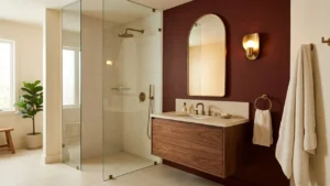 Red Bathroom Ideas for Burgundy, Brick, Wine and Red Marble