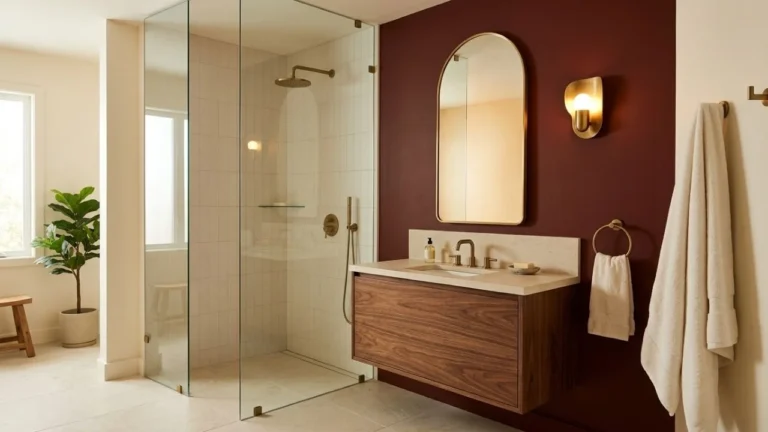 Red Bathroom Ideas for Burgundy, Brick, Wine and Red Marble