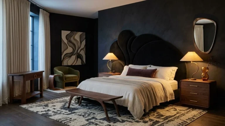 Black Nouveau Bedroom Ideas for a Sophisticated Dark Space