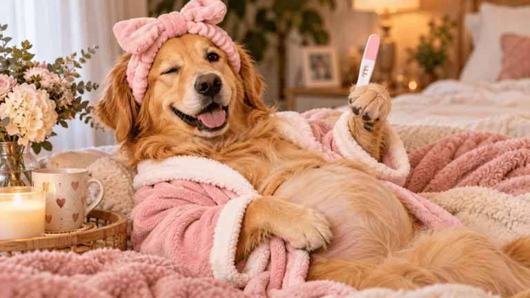 Funny dog videos: Funny Golden Retriever Pregnancy Reveal